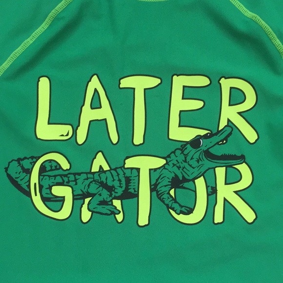 Carter’s Boys Alligator Gator Rashguard and Swim Shorts or Trunks - Picture 7 of 15
